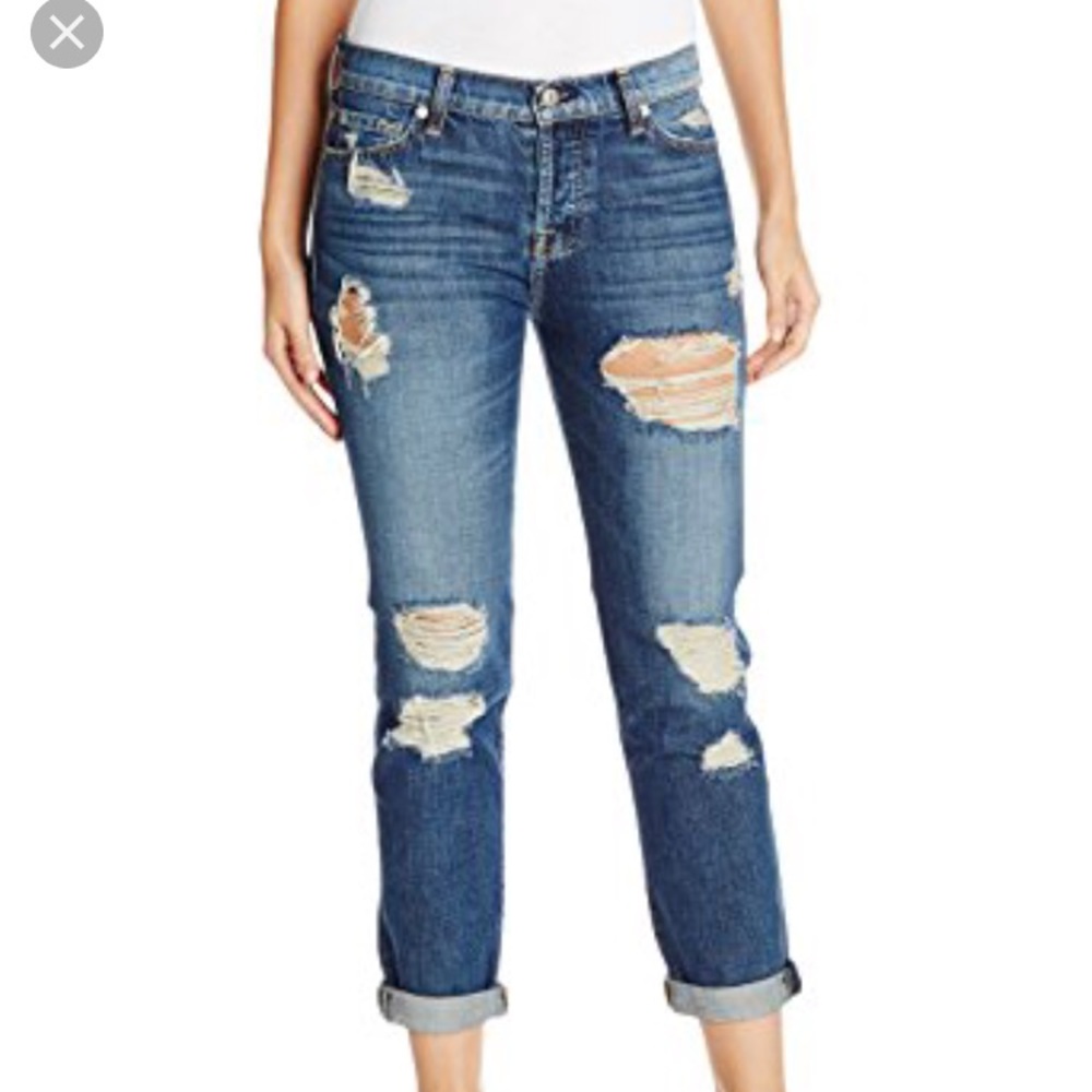 7 For All Mankind Josefina skinny boyfriend Sz 26